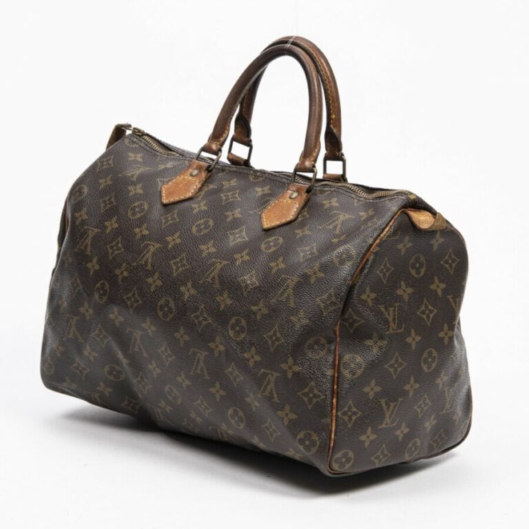 LOUIS VUITTON - 2001 - Sac "Speedy" 35 - "Speedy" 35 bag - - Toile Monogram, cu…