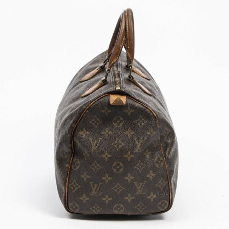 LOUIS VUITTON - 2001 - Sac "Speedy" 35 - "Speedy" 35 bag - - Toile Monogram, cu…