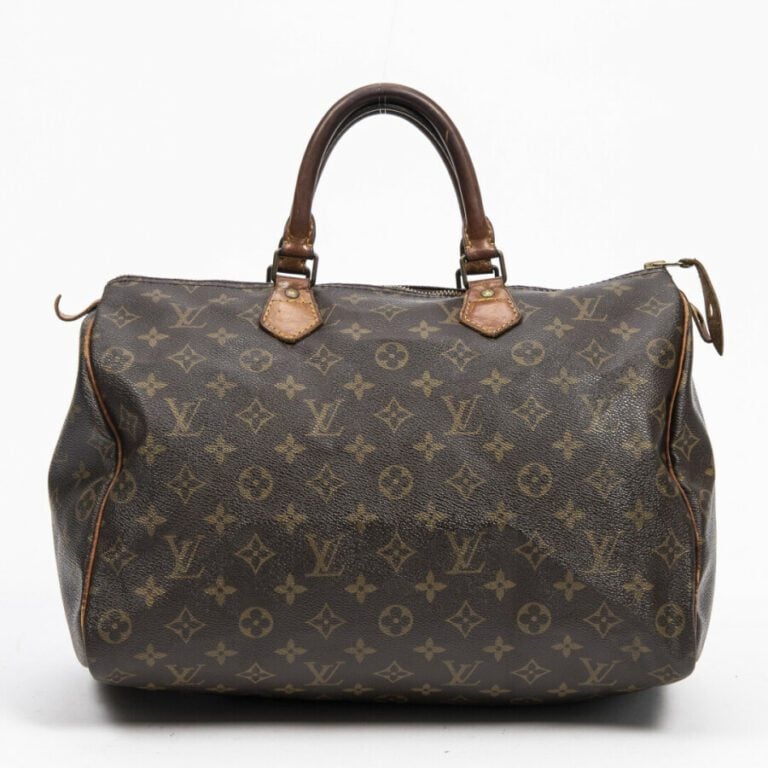 LOUIS VUITTON - 2001 - Sac "Speedy" 35 - "Speedy" 35 bag - - Toile Monogram, cu…