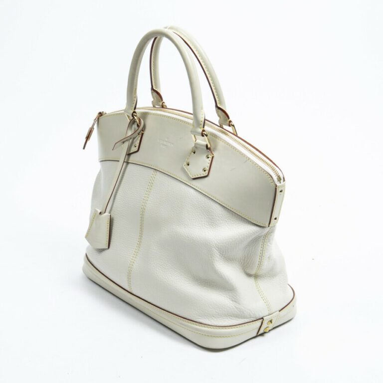 LOUIS VUITTON - 2006 - Sac "Lockit" - "Lockit" bag - - Cuir Suhali crème - Crea…