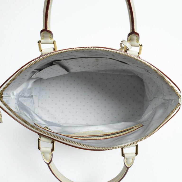 LOUIS VUITTON - 2006 - Sac "Lockit" - "Lockit" bag - - Cuir Suhali crème - Crea…