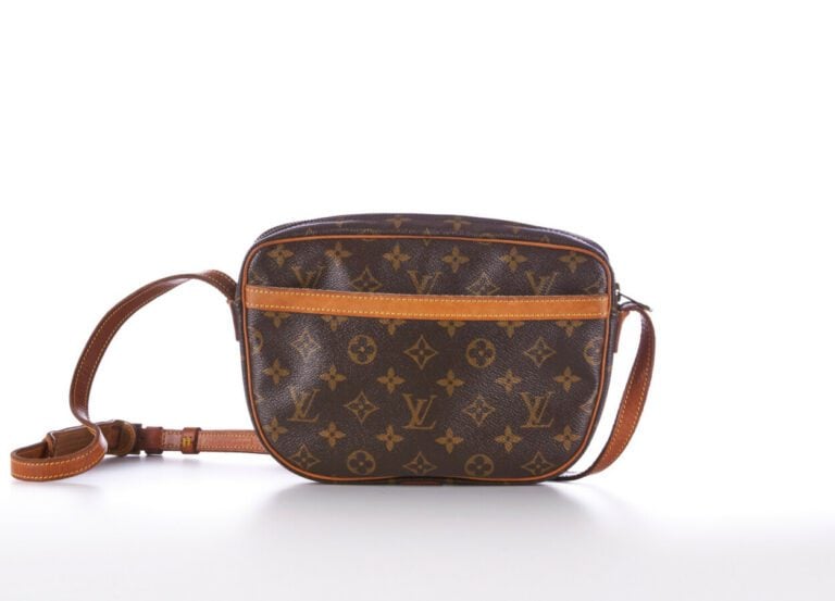 LOUIS VUITTON - SAC "Jeune Fille" en toile Monogram et cuir naturel, garnitures…