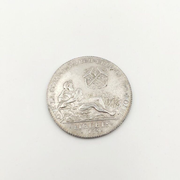 Louis XV (1715-1774). Jeton en argent de la Communauté des marchands de la Loir…
