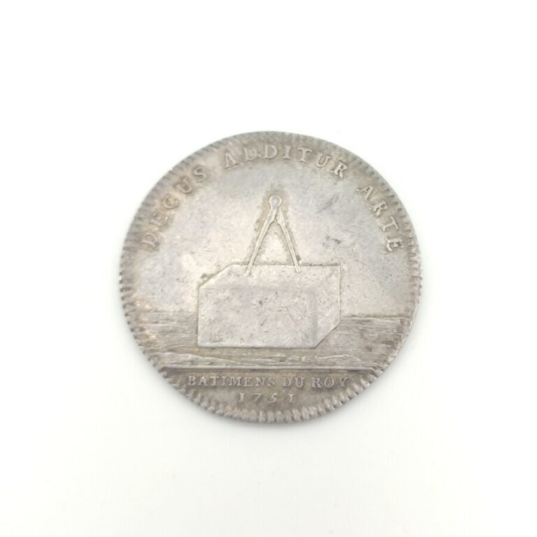 Louis XV (1715-1774). Jeton en argent des Bâtiments du Roi, 1751. F.3151 var. d…