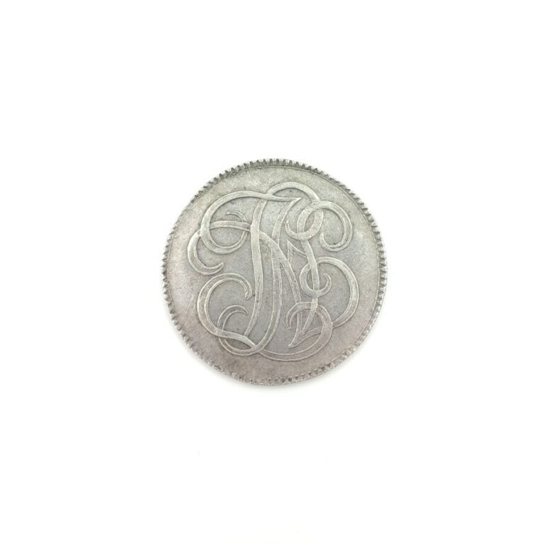 Louis XVI (1774-1791). Jeton en argent de l'Amitié de l'Orient de Paris, 1777.…