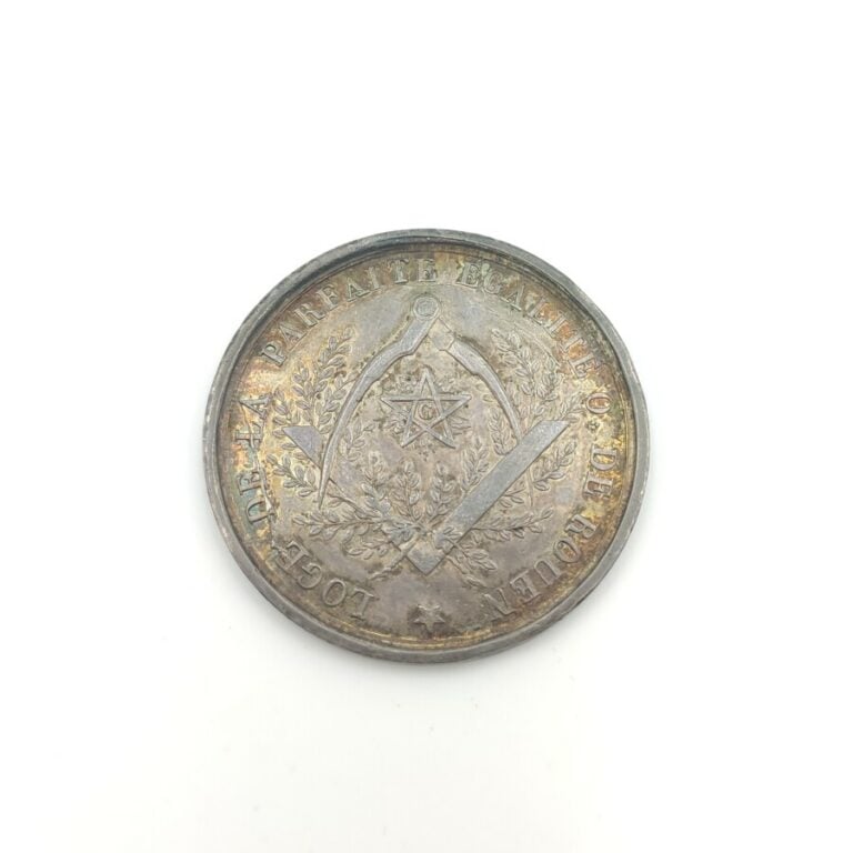 Louis XVIII (1815-1824). Jeton en argent de la loge de la Parfaite Égalité de l…