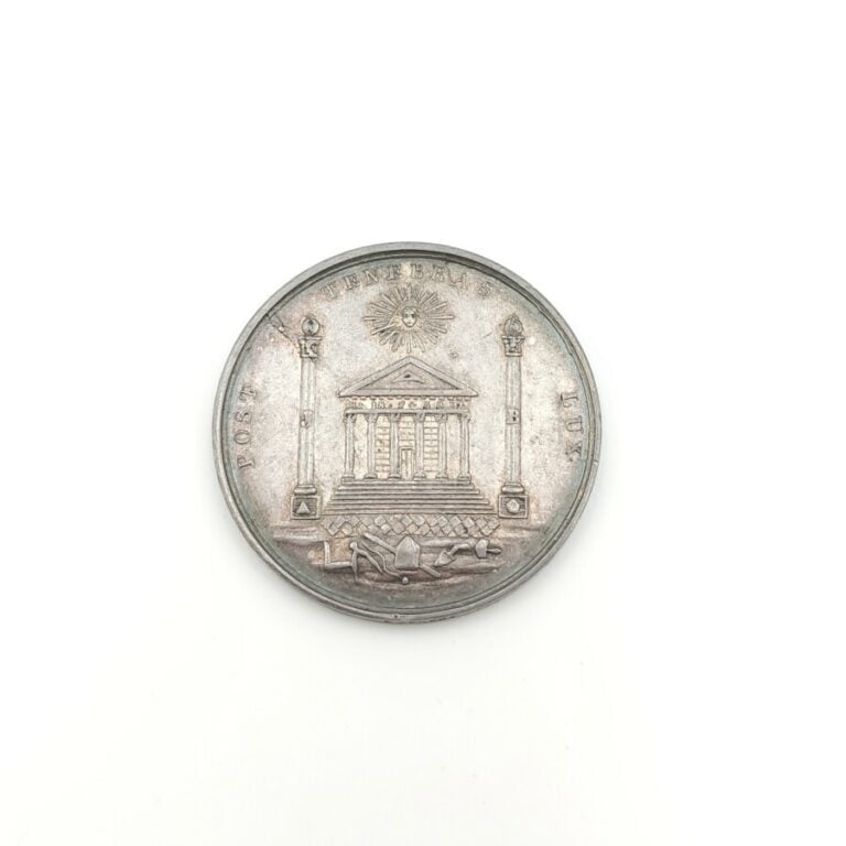 Louis XVIII (1815-1824). Jeton en argent de la Loge de la Persévérance de l'Ori…