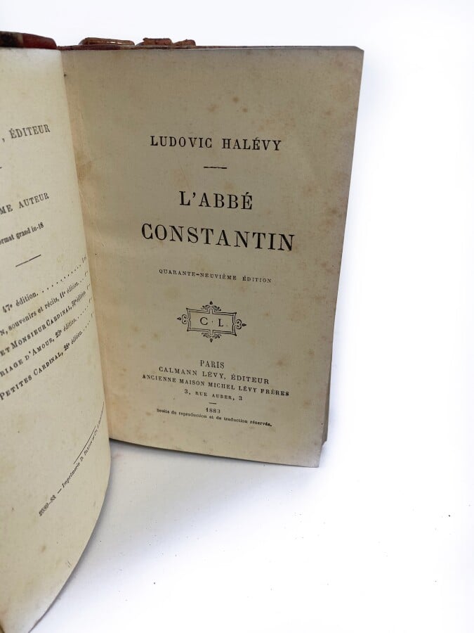 Ludovic HALEVY, Paris Calmann Lévy Editeur, 1883 - Criquette - On joint : - -Lu…