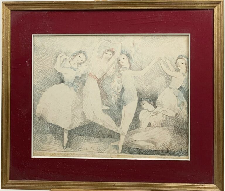 Marie Laurencin - Les fêtes de la danse - Lithographie en couleurs - 34 x 43 cm…