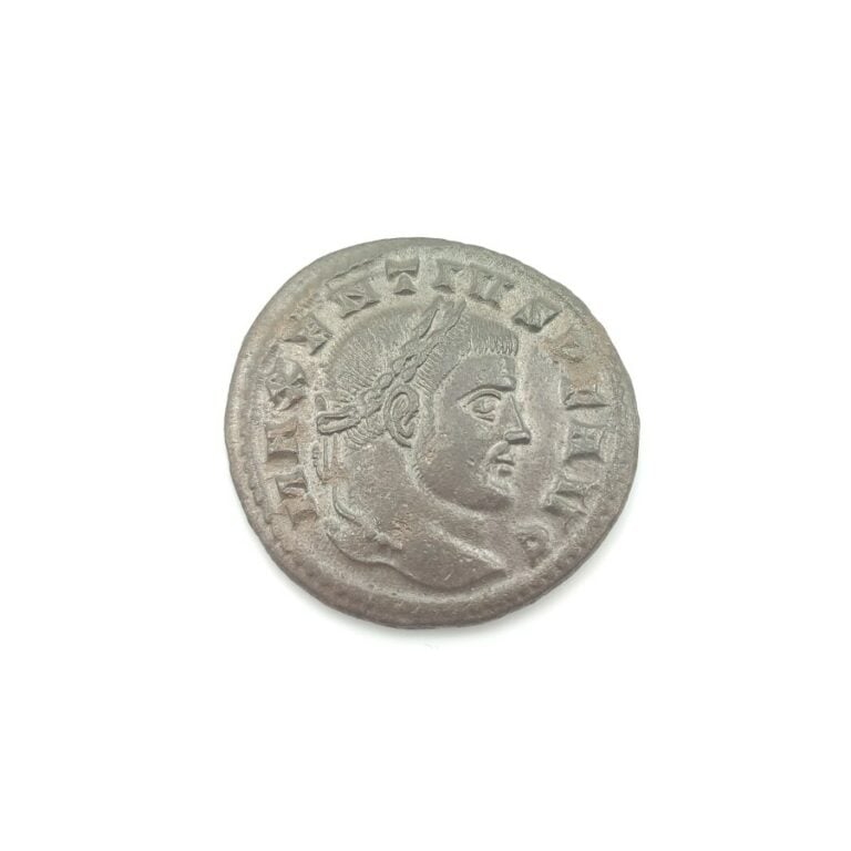 Maxence (306-313). Follis au temple du Génie de Rome protecteur de la Cité, c.…