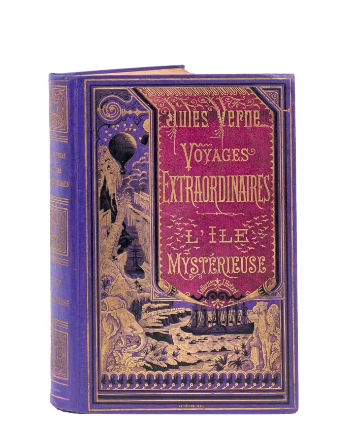 [Mers et Océans] L'Île Mystérieuse par Jules Verne. Illustrations de Férat. Par…