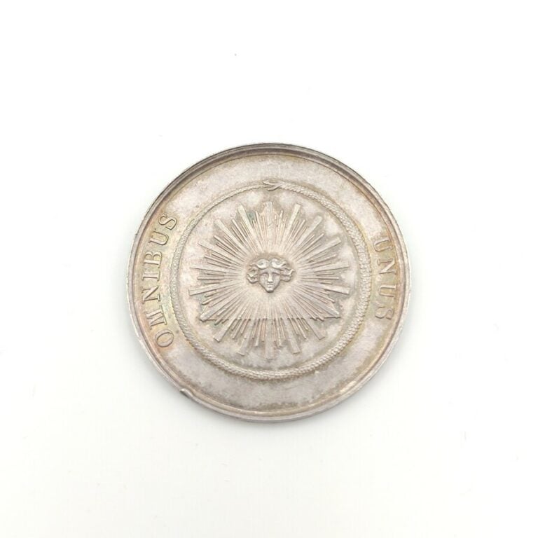 Napoléon Ier (1804-1814). Essai (?) du jeton en argent du Grand Orient de Franc…