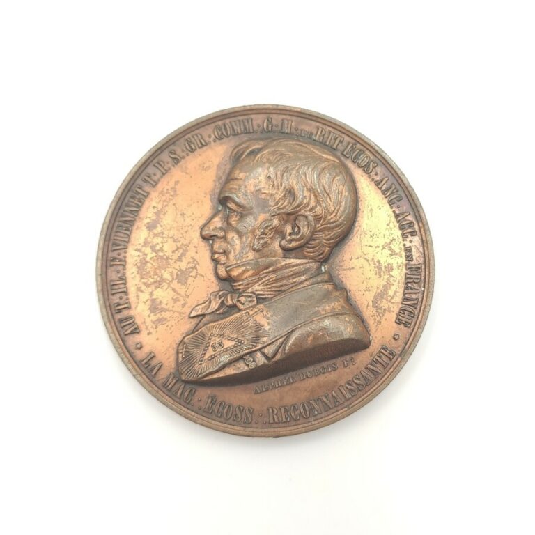 Napoléon III (1852-1870). Médaille en bronze d'hommage à Jean-Pons-Guillaume Vi…