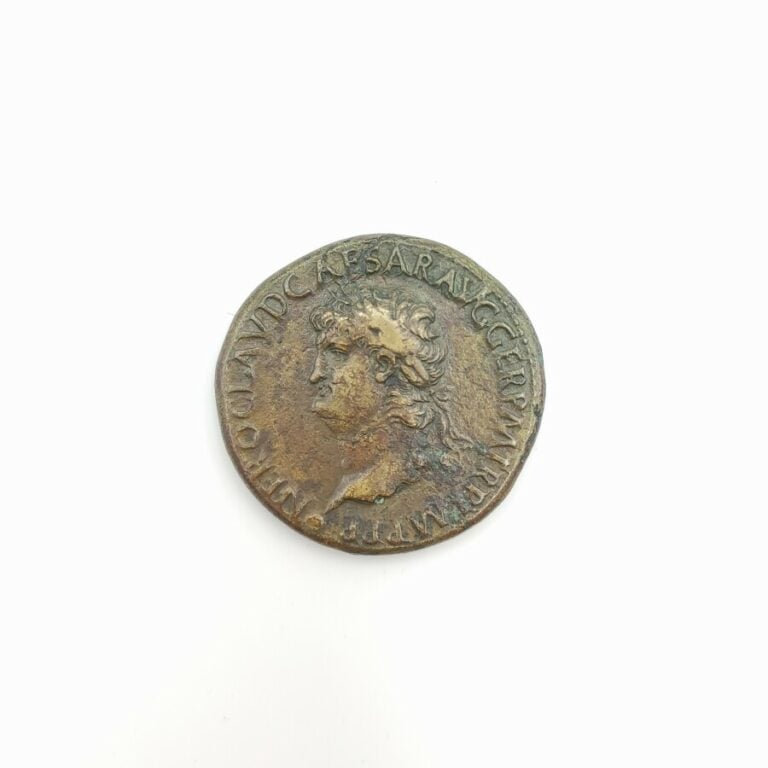 Néron (54-68). Sesterce au temple de Janus, 65 ap. J.-C., Lyon. RIC 439, Cohen…