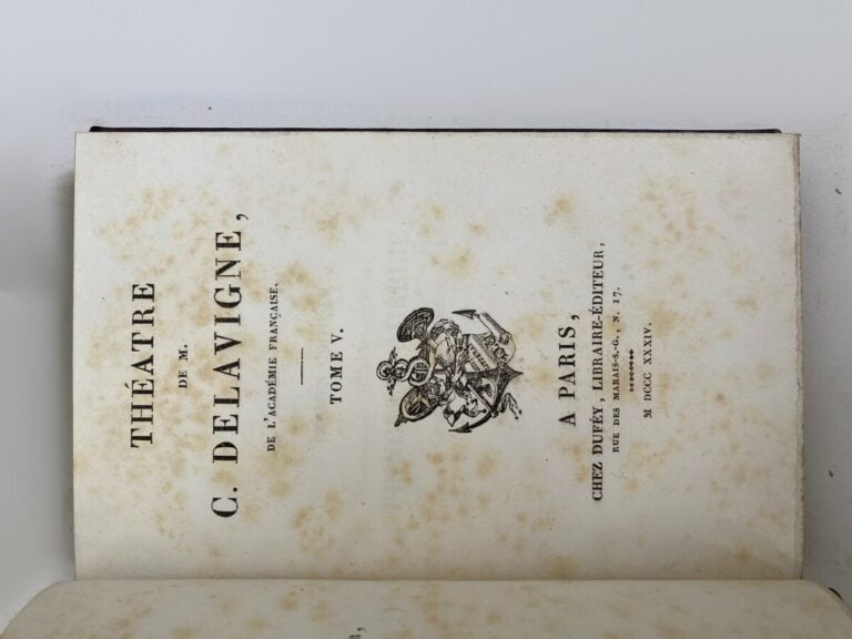 OEuvres de théâtre choisies de BEAUMARCHAIS, imprimé chez Rignoux, Paris, 1825,…