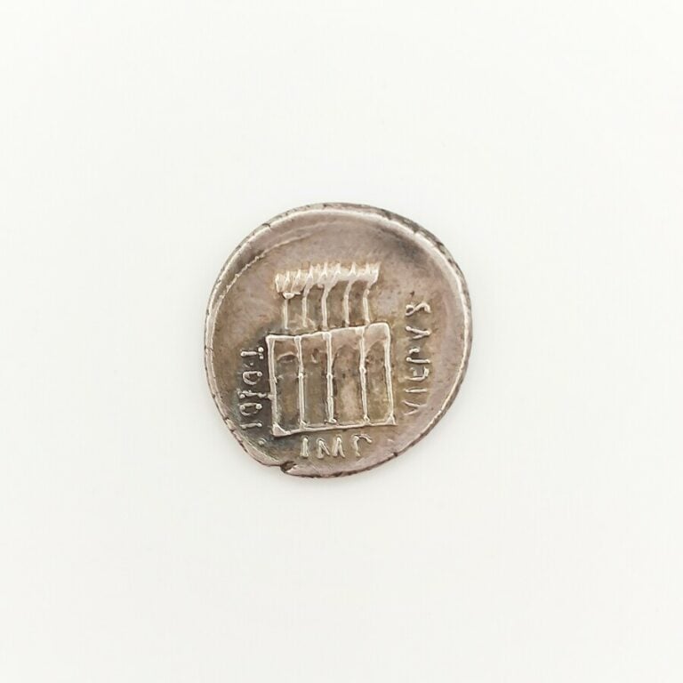 P. Fonteius P. f. Capito. Denier à la Villa Publica sur le Champ de Mars, 55 av…