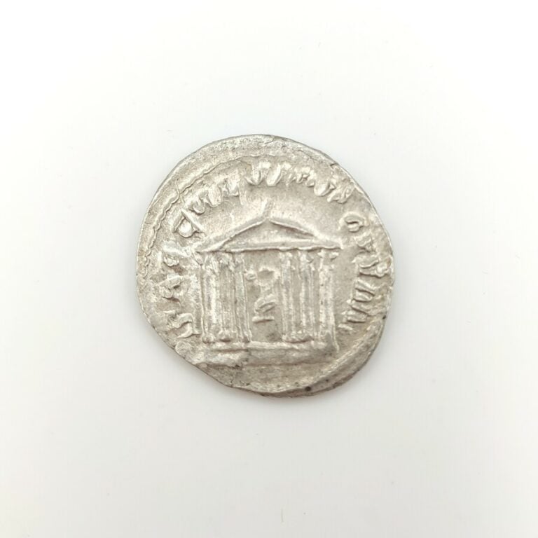 Philippe Ier (244-249). Antoninien au temple, émission célébrant le millénaire…