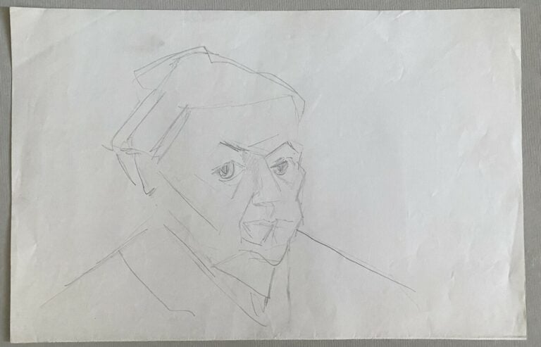 .Pierre TAL COAT (1905-1985) - 2 Portraits (un présumé de Giacometti) - Visage…