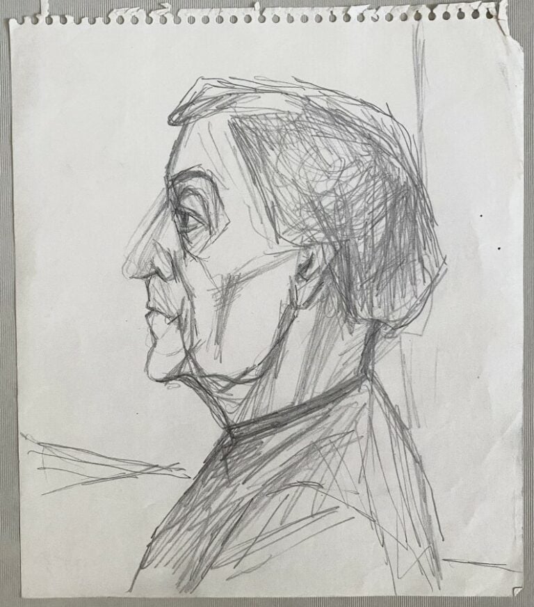 .Pierre TAL COAT (1905-1985) - 2 Portraits (un présumé de Giacometti) - Visage…