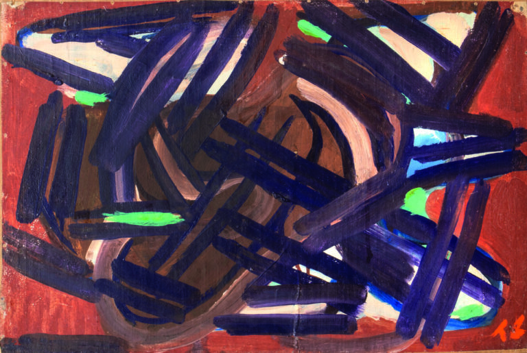 Pierre TAL COAT (1905-1985) - Aquarium, 1945 - Huile sur toile, monogrammée en…