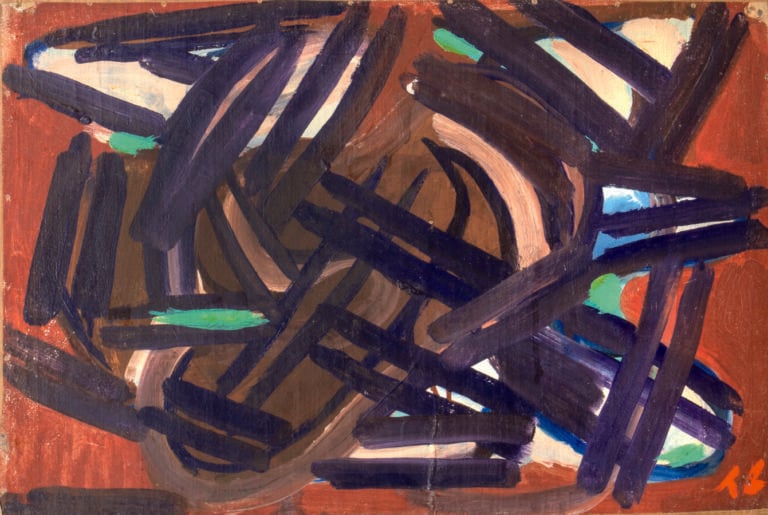 Pierre TAL COAT (1905-1985) - Aquarium, 1945 - Huile sur toile, monogrammée en…