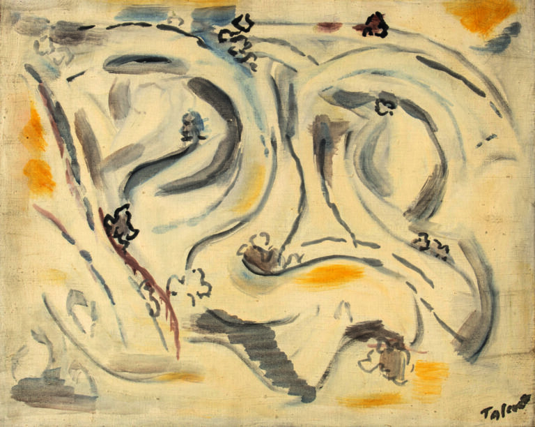 Pierre TAL COAT (1905-1985) - Arborescence, 1948 - Huile sur toile, signée en b…