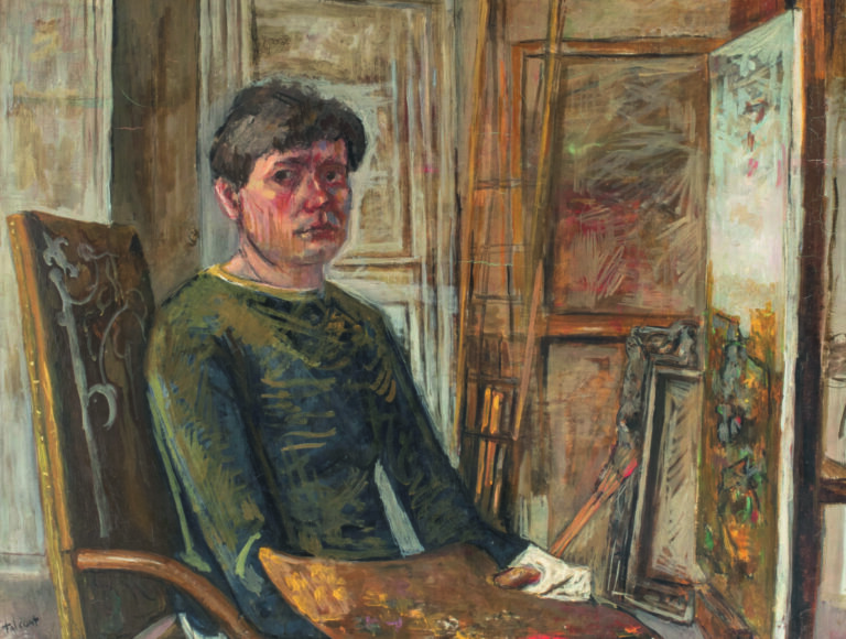 Pierre TAL COAT (1905-1985) - Autoportrait, 1935 - Huile sur toile, signée en b…