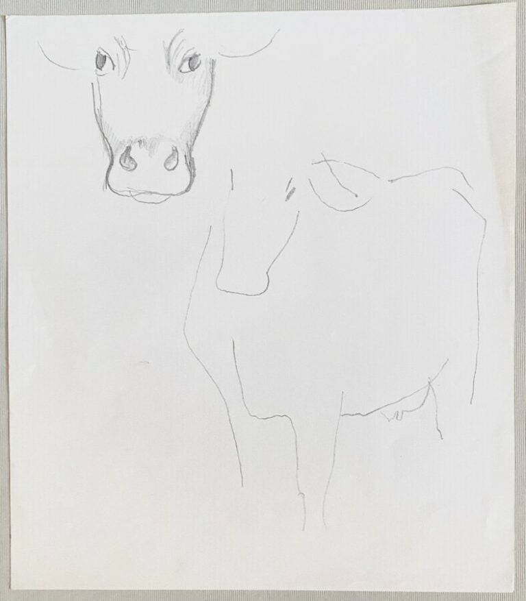 Pierre TAL COAT (1905-1985) - Chien et soldats - Chien - Vaches - Personne assi…