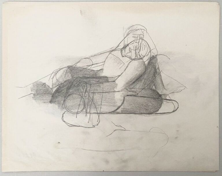 Pierre TAL COAT (1905-1985) - Couple - Nu - Femme à l'enfant - 3 crayons sur pa…