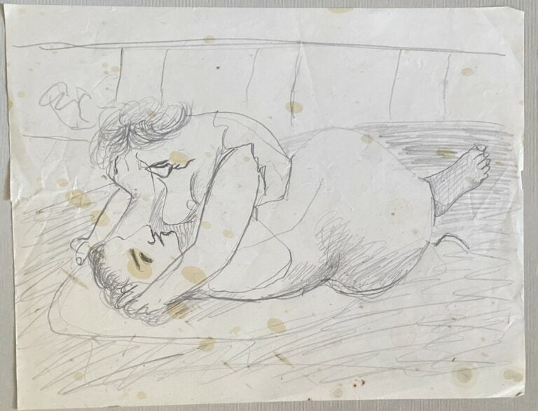 Pierre TAL COAT (1905-1985) - Etude de visage - La discorde - Deux personnages…