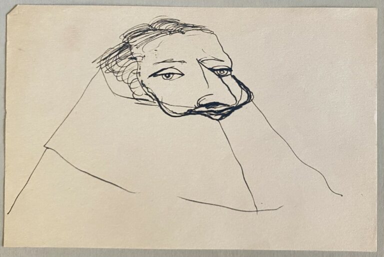 Pierre TAL COAT (1905-1985) - Etudes de visages - 2 crayons sur papier, un sign…
