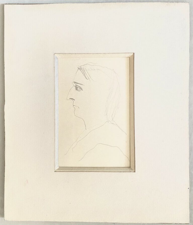 Pierre TAL COAT (1905-1985) - Etudes de visages d'hommes (3) - Visage de profil…