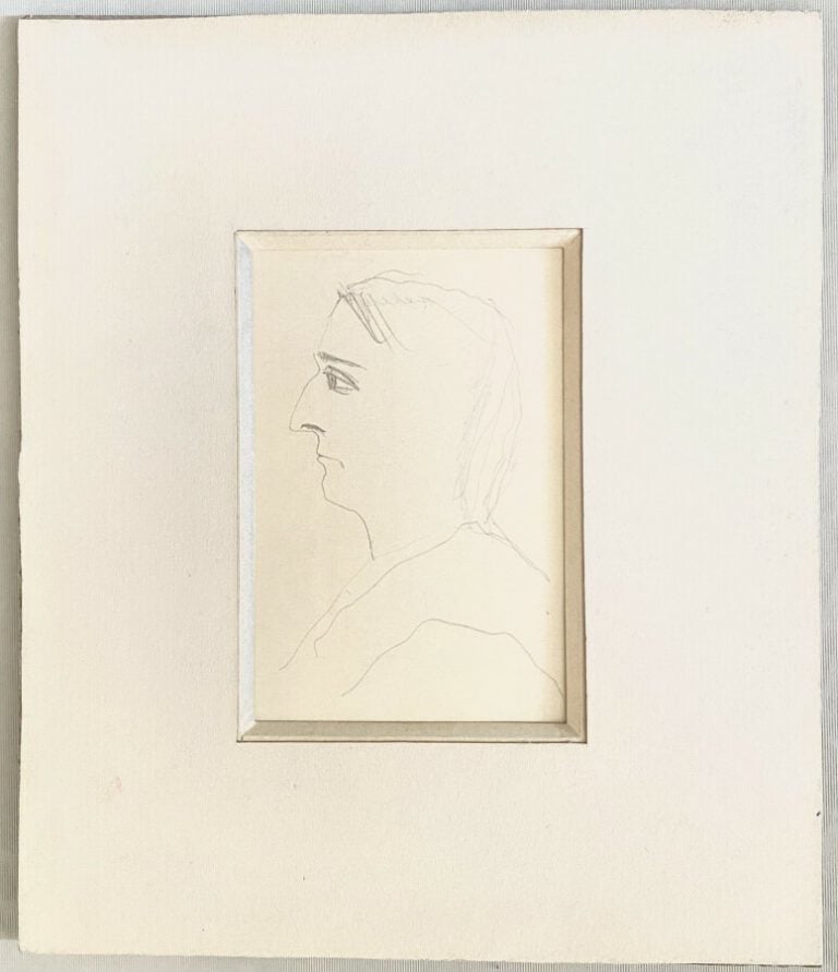 Pierre TAL COAT (1905-1985) - Etudes de visages d'hommes (3) - Visage de profil…