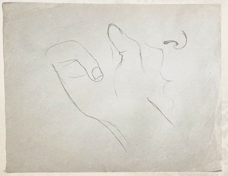 Pierre TAL COAT (1905-1985) - Femme dormant - Jeune garçon - Esquisse de main -…