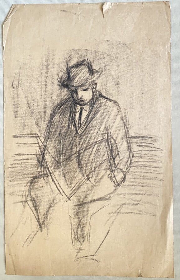Pierre TAL COAT (1905-1985) - Homme lisant - Femme au fichu - Personnage - Un f…