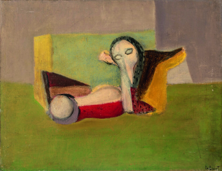 Pierre TAL COAT (1905-1985) - Le masque, 1933 - Huile sur toile, signée en bas…
