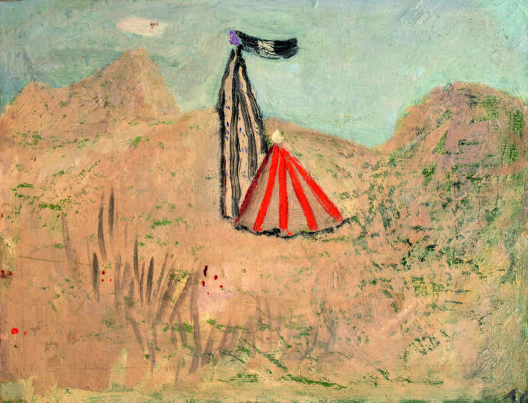 Pierre TAL COAT (1905-1985) - Paysage, 1933 - Huile sur contreplaquée, monogram…