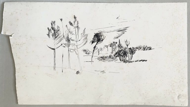 Pierre TAL COAT (1905-1985) - Paysages - Une aquarelle sur papier, signée, au d…