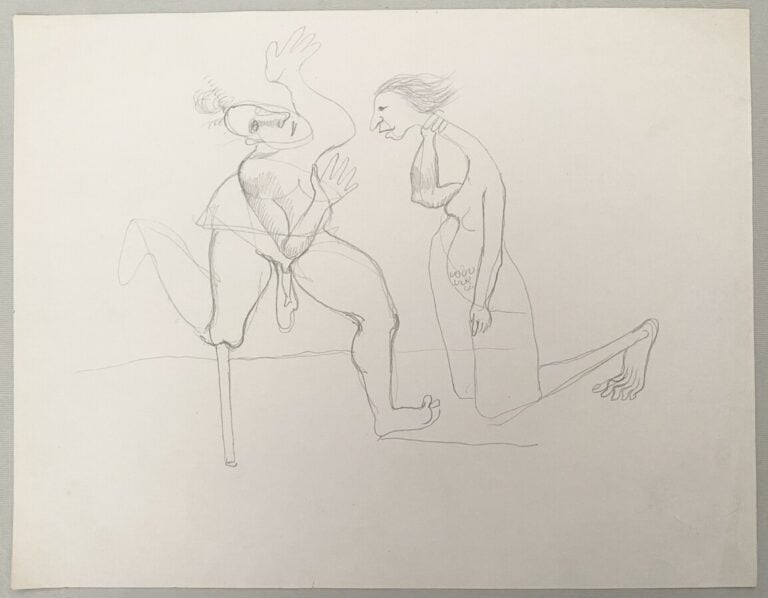 Pierre TAL COAT (1905-1985) - Personnages - 3 crayons et 1 fusain sur papier, u…