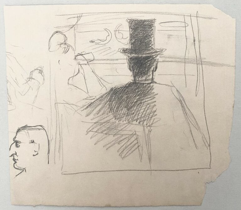 Pierre TAL COAT (1905-1985) - Personnages - 3 crayons et 1 fusain sur papier, u…