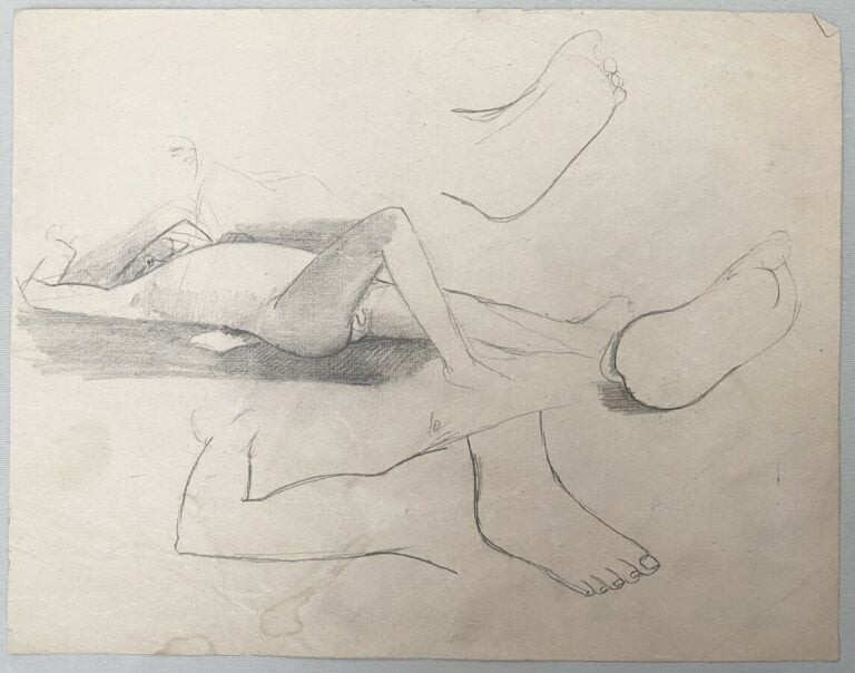 Pierre TAL COAT (1905-1985) - Personnages - Femme - 2 crayons et une sanguine s…