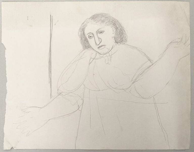 Pierre TAL COAT (1905-1985) - Personnages - Femme - 2 crayons et une sanguine s…