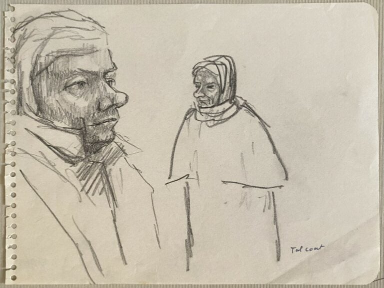 Pierre TAL COAT (1905-1985) - Personnages - Nu - Homme au bras levé - Visage de…