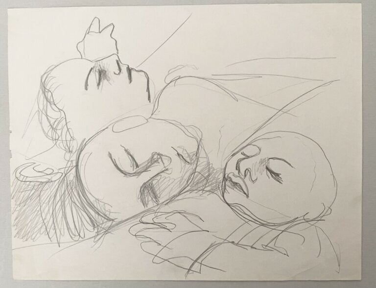 Pierre TAL COAT (1905-1985) - Personnages - Visages - Nu - 2 crayons et 1 encre…