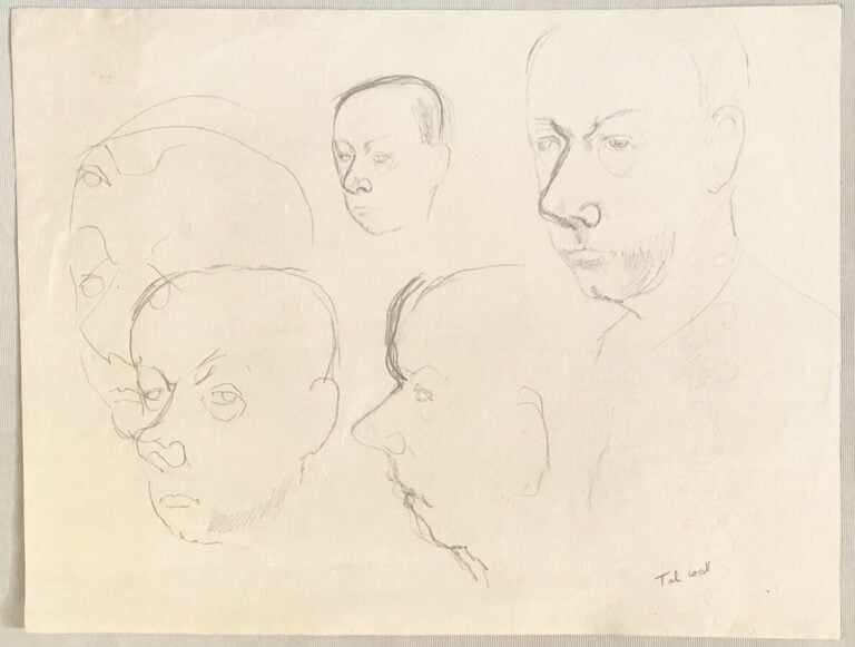 Pierre TAL COAT (1905-1985) - Portrait de Charles Flandin- Femme de profil - Et…