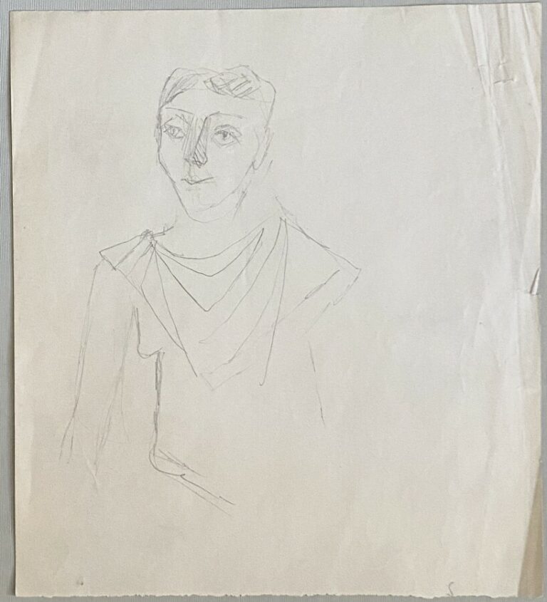 Pierre TAL COAT (1905-1985) - Portraits - 4 crayons sur papier, dont un signé -…