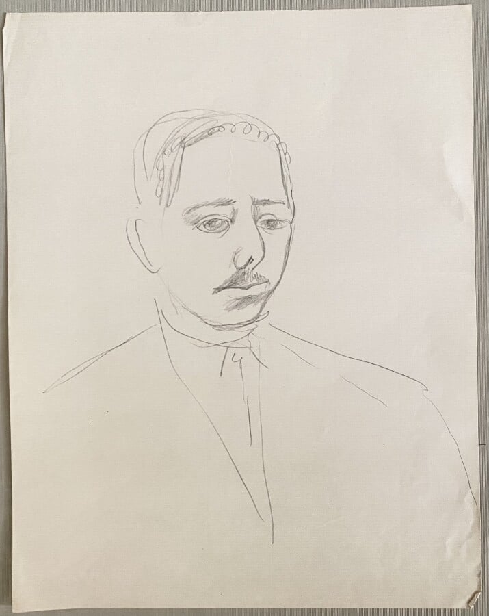 .Pierre TAL COAT (1905-1985) - Portraits d'hommes (dont autoportrait - homme à…