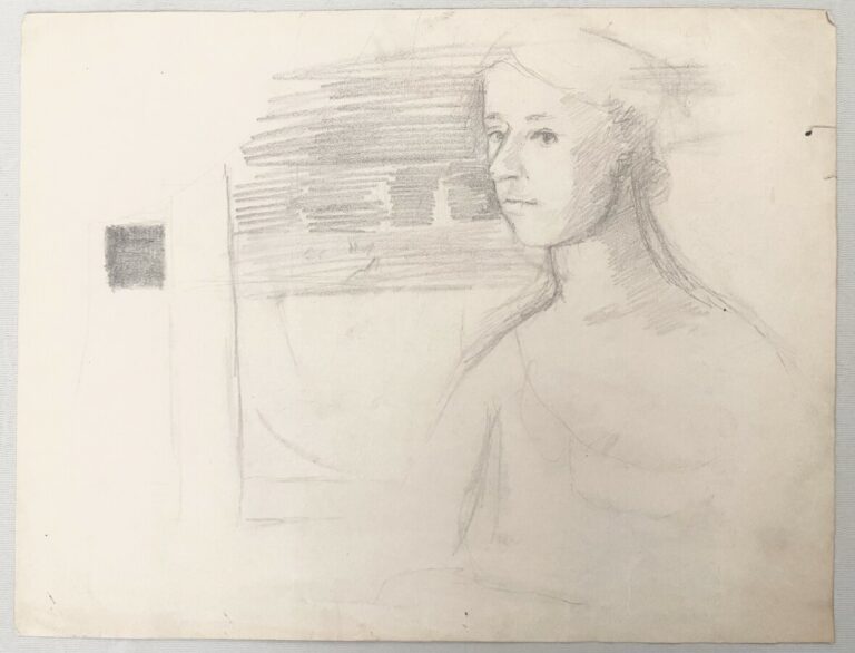 Pierre TAL COAT (1905-1985) - Soldats - Femme de trois quart - Portrait de femm…