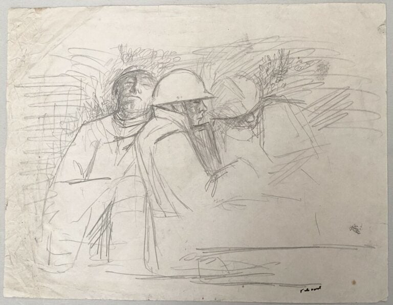 Pierre TAL COAT (1905-1985) - Soldats - Femme de trois quart - Portrait de femm…