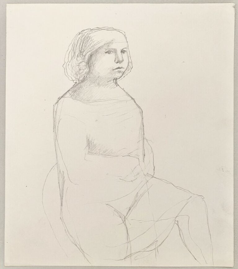 Pierre TAL COAT (1905-1985) - Visage de profil - Enfant assis - Personnage - Co…